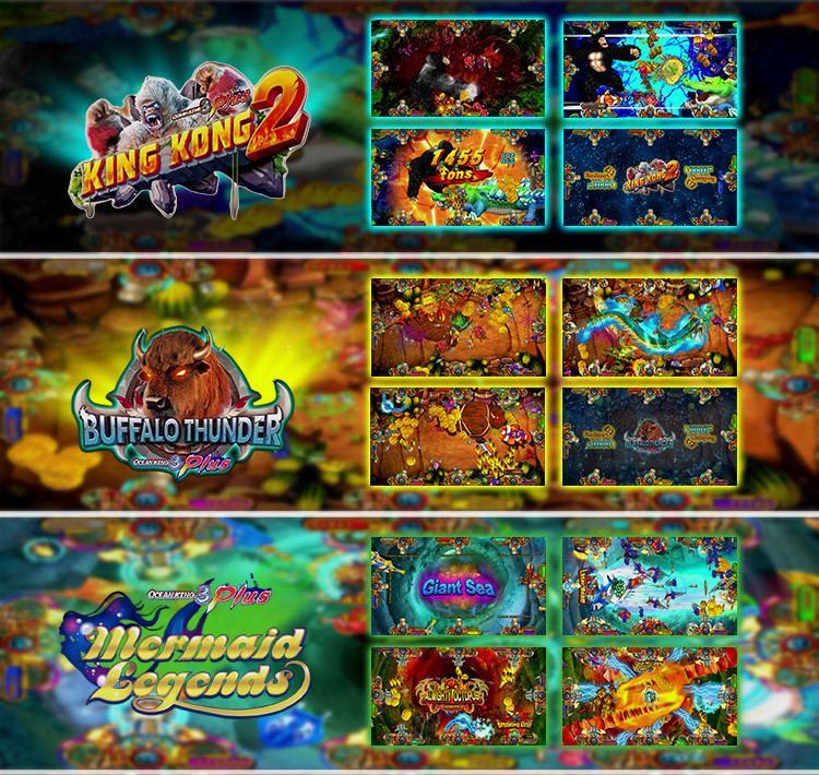 110v Video Fish Game Machine Table Cabinet Amusement Game Center
