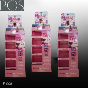 China four sides corrugated display stand in the supermarket wholesale