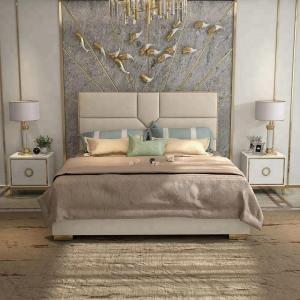 China Solid Wood Slat Double Standard Bed wholesale