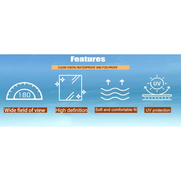 Polarized Swimming Goggles Customized Racing Swimming Goggles 17*5*7cm