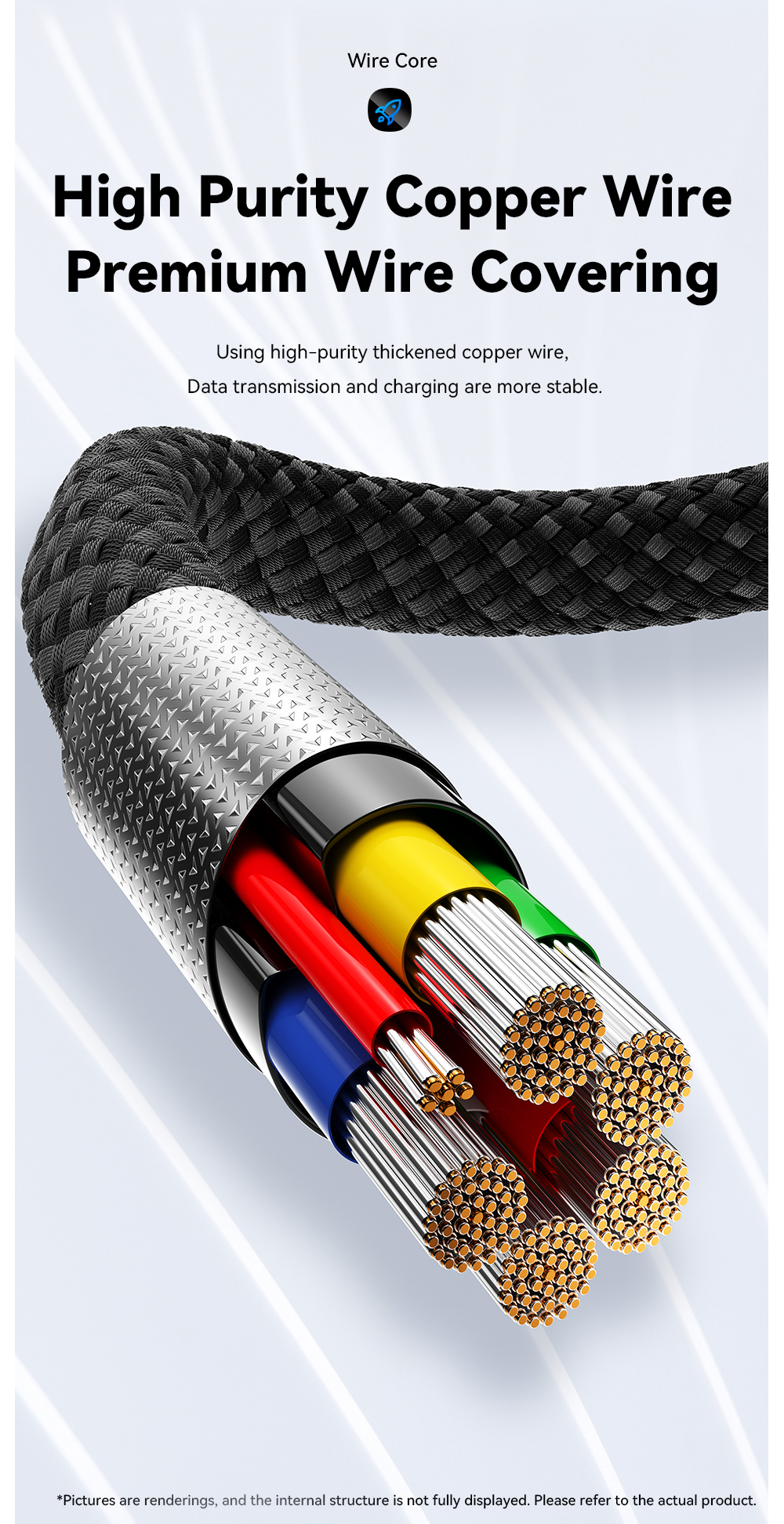 Magnetic Absorption Charging Cable Type C USB C to USB Cable 100W ES-X55 Series