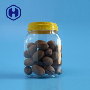 China 830ml Peanut Cashew Air Tight Plastic Jar with Clear Screw Lid Food Grade wholesale