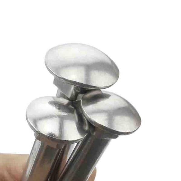 Plain / zinc plated Carriage Bolt Stainless Steel Hex Head Bolts For Industrial