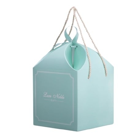 European Cardboard Box With Handles Paper Wedding Favor Candy Boxes