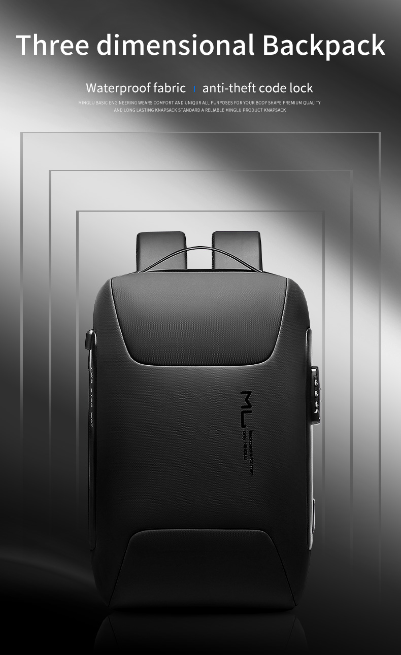 Factory hot sell custom school laptop USB charging men notebook waterproof anti theft backpack men bagpack laptop Backpack