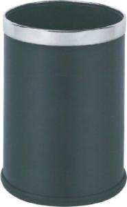 China Metal Stainless Steel Rubbish Bin With Silver Removable Ring wholesale