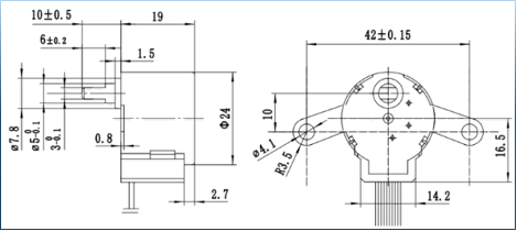 24BYJ48 geared stepper motor 5~12V for Intelligent sanitary