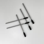 Gray PP Stick Industrial Black Foam Tip Swabs Dust Free