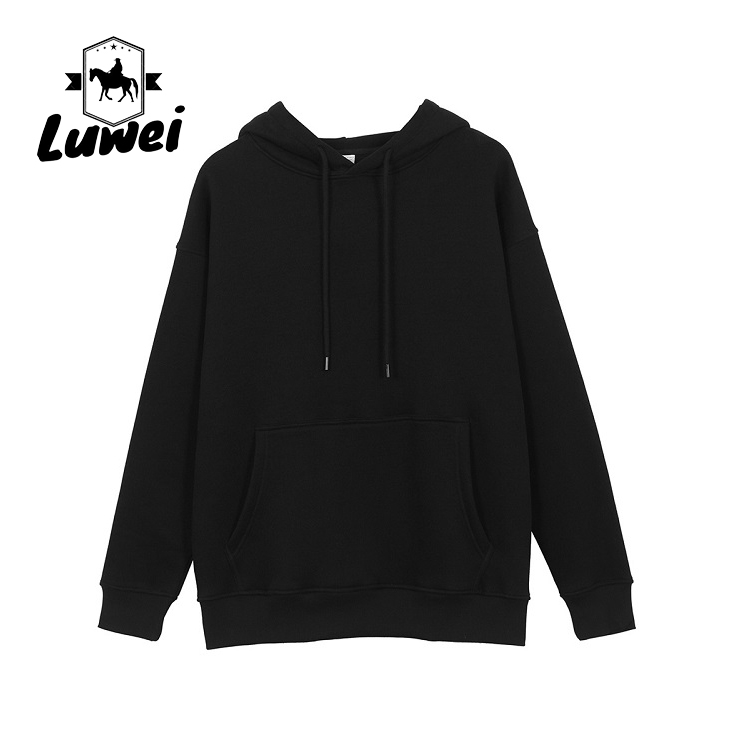 Drawstring Blank Plain Heavy Duty 330g Bluza Premium Cotton Polyester Men Hoodies Active Sweatshirt