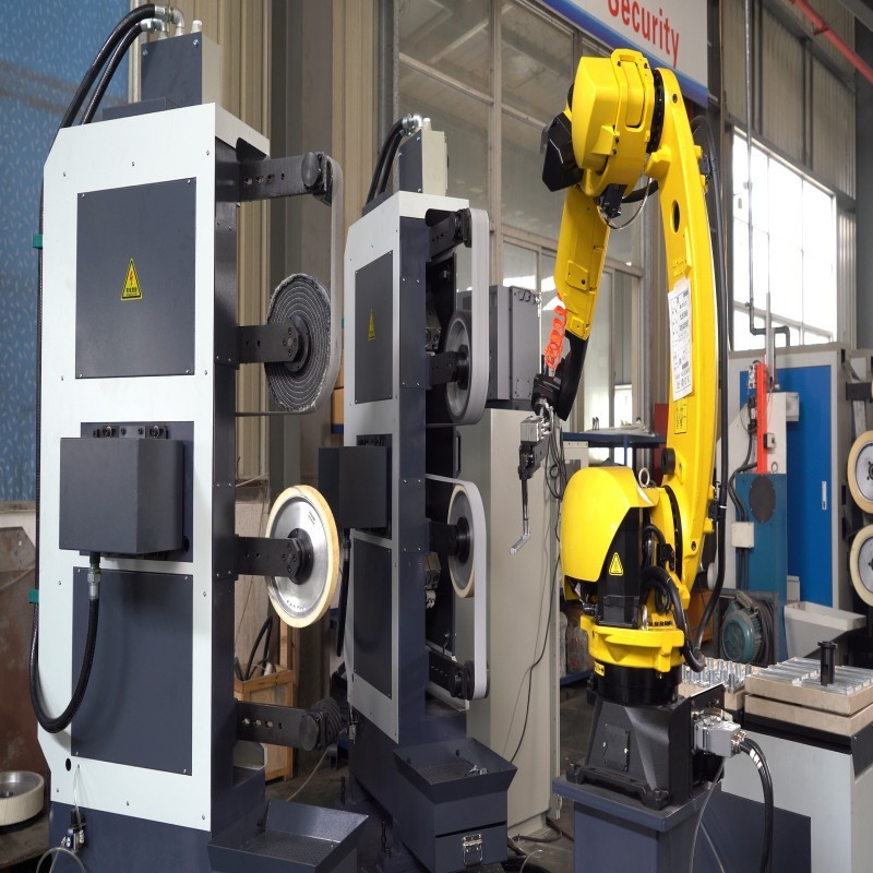 High Precision Low Noise Robot CNC Grinder For Automotive Wheel Hub Hardware Casting Automation Deburring