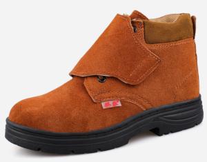 China SGS Anti Puncture Cowhide SB Welding Work Safety Boots wholesale