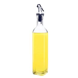 China 350ml 500ml Thickened Crystal Glass Bottles Olive Oil And Vinegar Dispenser Set wholesale