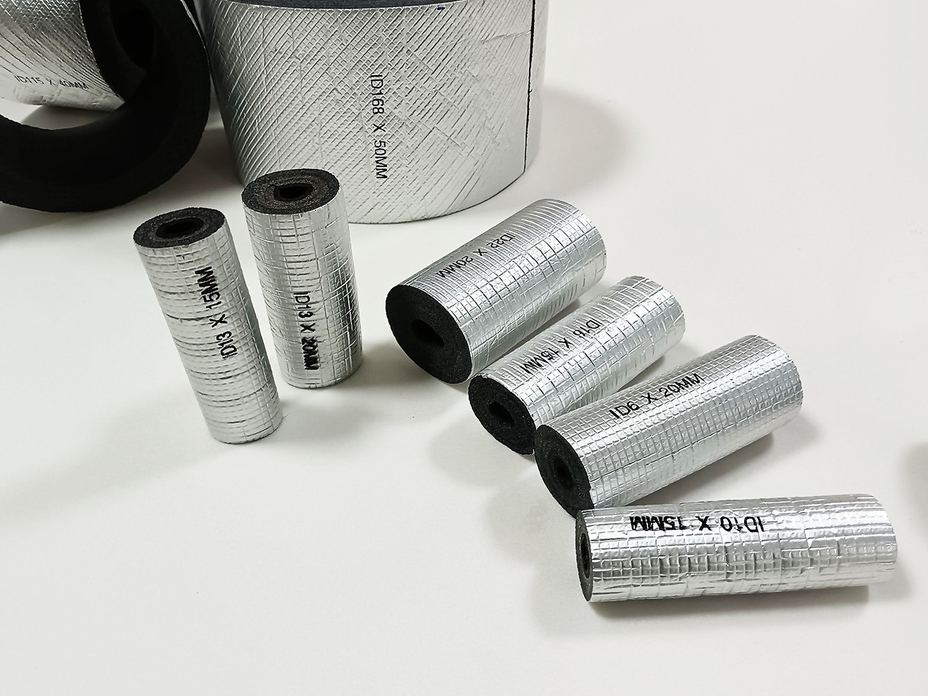 Silver Al Ixpe Fire Proof Pe Pipe Insulation duct work Insulation Material Xpe Foam With Aluminum Foil