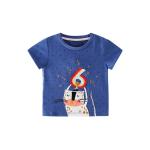 100cm Toddler Short Sleeve Loose Tops Cotton Round Neck T Shirt Sports