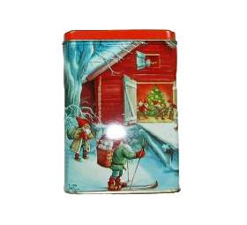China Herbal Tea Storage Thickness 0.23mm Square Tin Can wholesale