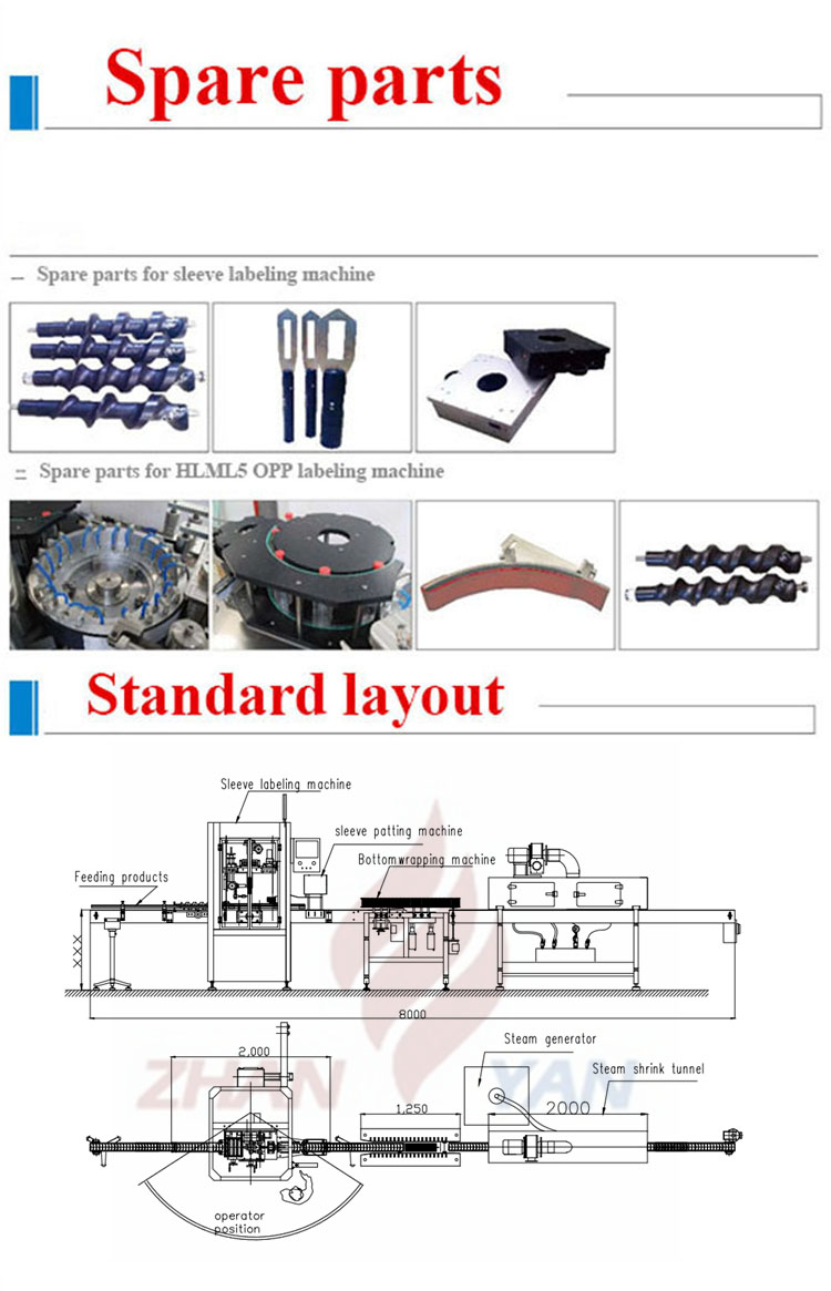 High Performance Automatic Sleeve Labeling Machine , Bottle Labeling Equipment