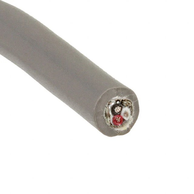 Alpha Wire 1293C SL005 CABLE 3CON 22AWG SLATE SHLD 100'