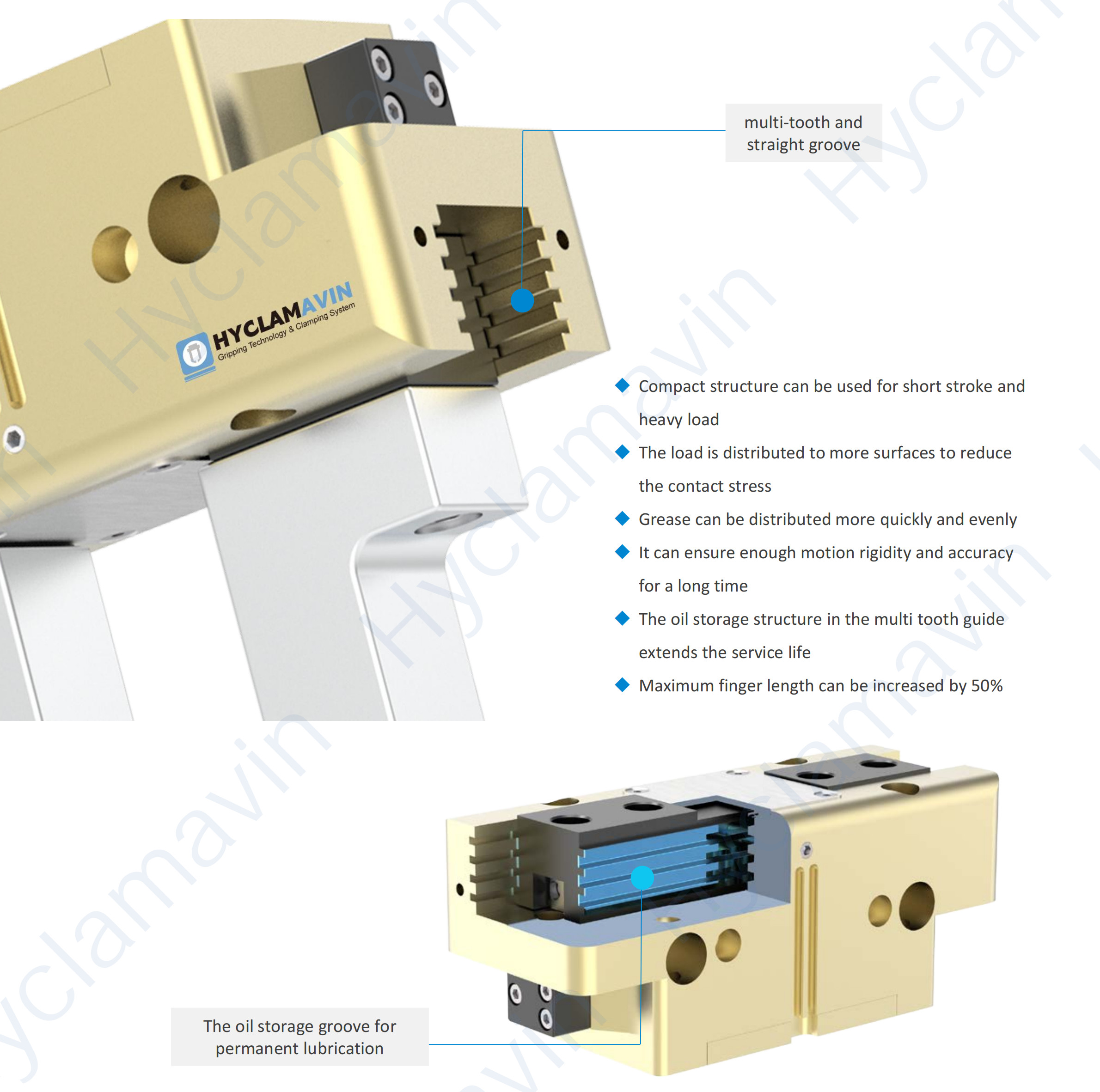 High Precision Parallel Jaw Gripper Eoat Grippers For Short Stroke