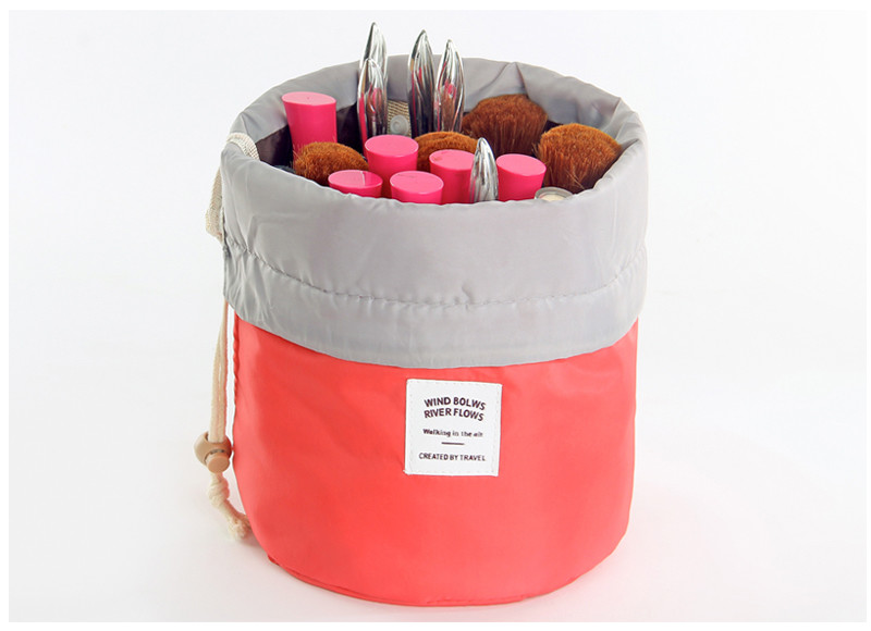 Drawstring Women'S Polyester Makeup Toiletry Travel Bags