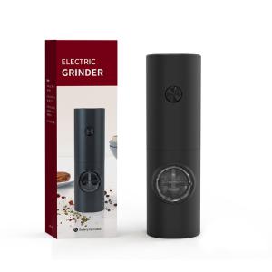 China Black Electric Pepper Grinder With Easy Refill ABS Stainless Steel 70ml Capacity wholesale