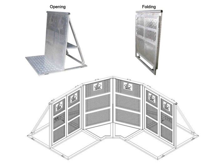 Events Removable Crowd Control Barrier For Outdoor Performance