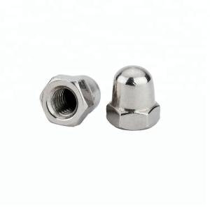 China Nickel Plated Din1587 Hex Domed Nuts wholesale