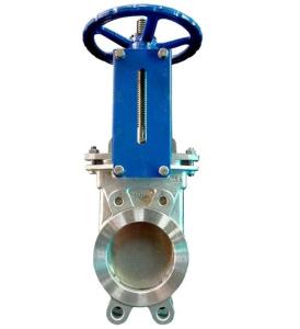 China Cast Steel Flanged BS5150 PN10 Knife Valves Manual Power wholesale