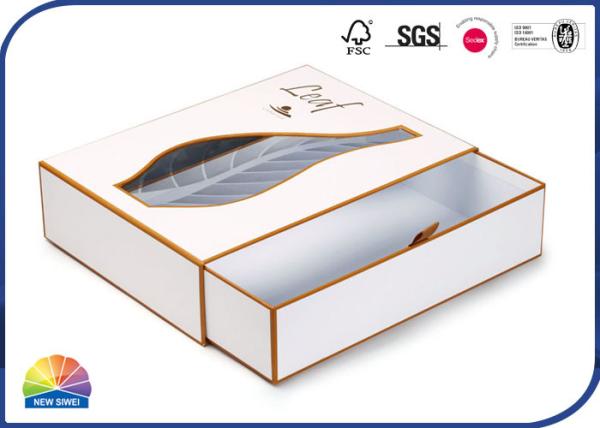 Quality Shampoo Packaging Ribbon Handle Rigid Drawer Gift Box for sale