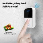 Waterproof Outdoor Wireless Doorbell Modern Kinetic Jingle Bell