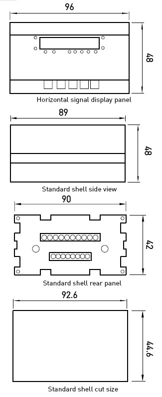 High Accuracy Plastic Digital Weight Indicator For Load Cell Force Display