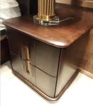 Durable European Solid Wood Furniture / Solid Wood Nightstand Simple Handles