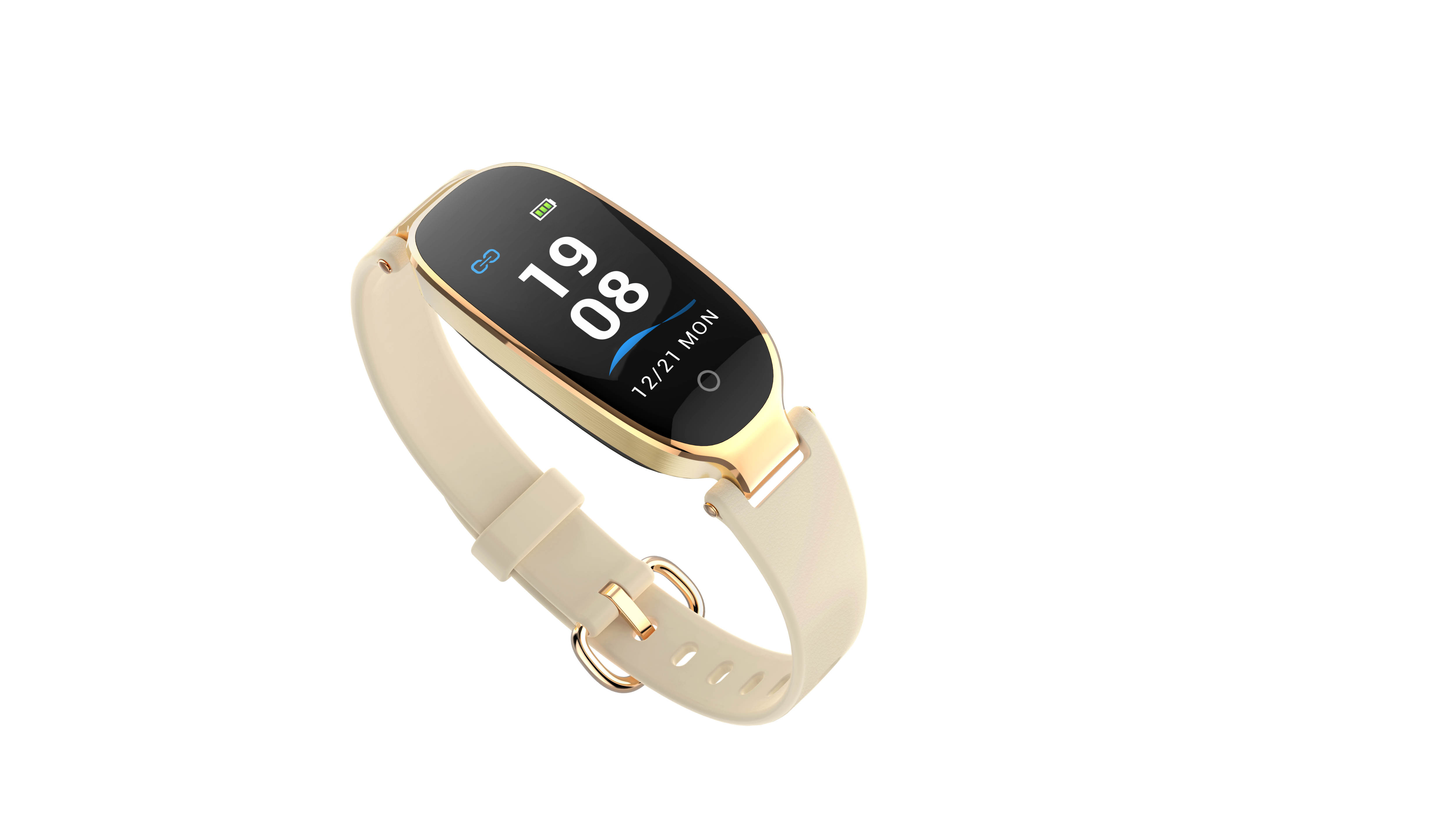 BLE V4.0 Womens Fitness Smartwatch 90mAh Color Screen Smart Band