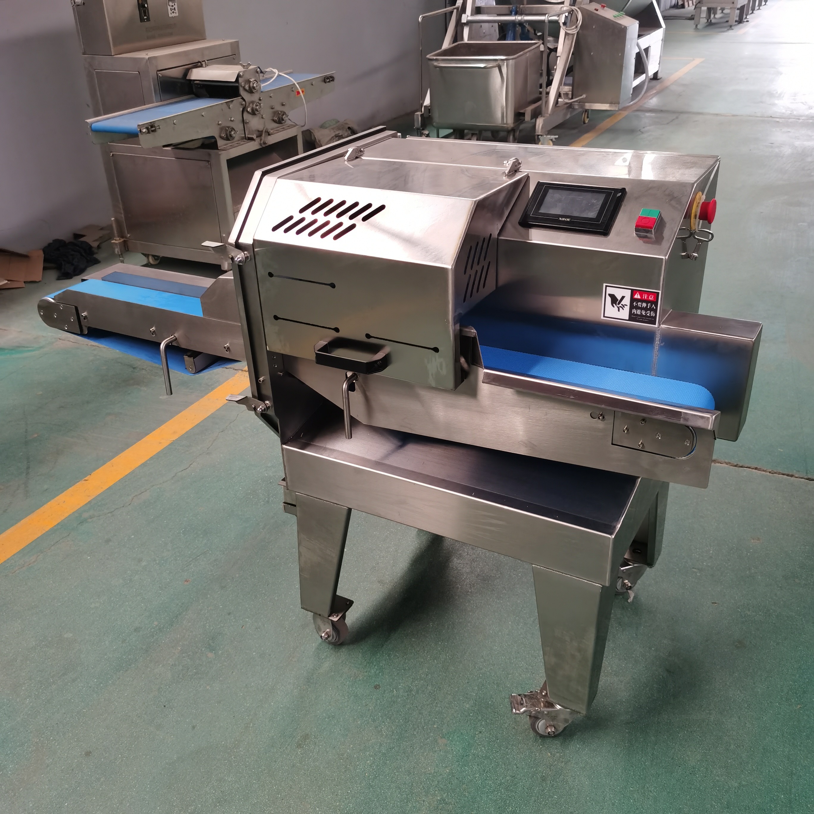 Factory Supply Industrial Fresh Meat Cube Cutting Frozen Chicken Meat Beef And Bone Cutting Machine On Sale