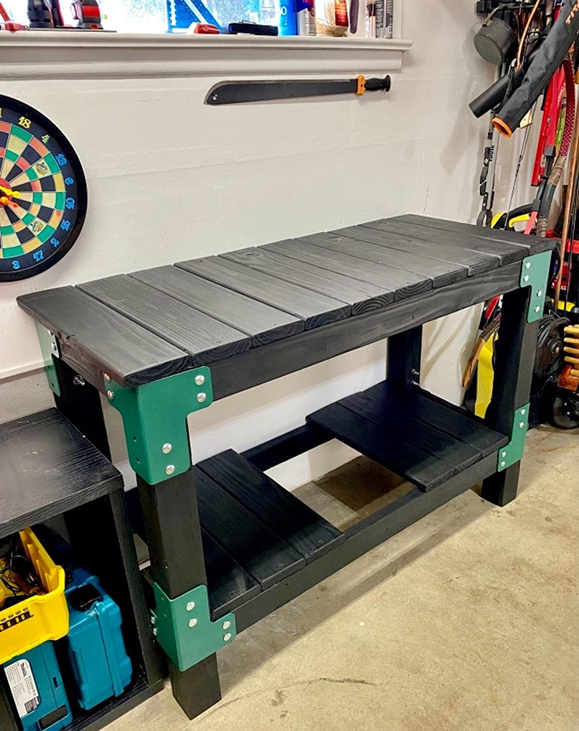 Steel Work Bench Brackets DIY Heavy Duty Craft Table Work Benches for Garage