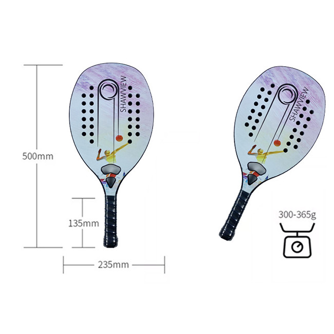 Drop Shot Tennis Paddle Racket Beach Carbon Fiber Paddle Board Racket