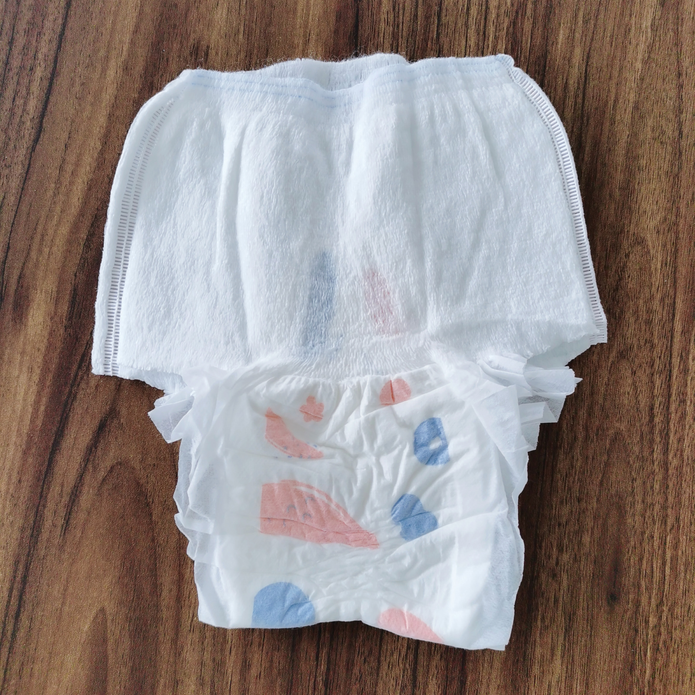High Absorbency Disposable Menstrual Pants Non Woven Fabric Fluff Pulp SAP for Women