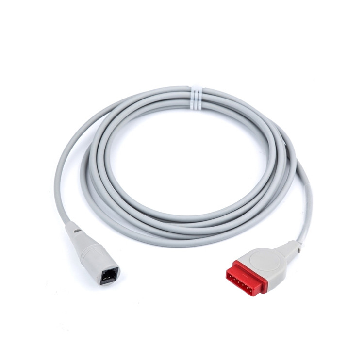 GE Marqutte 11pin BD IBP Transducer , BD Medical Pressure Transducer 3m Length