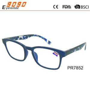China New style fashion competitive price Color plastic reading glasses, spring hinge wholesale