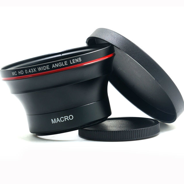 High Resolution 0.43X Wide Angle Camera Lens 85mm X 34 Mm External Light Size