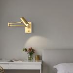 Adjustable Wall Sconces Antique Burnished Brass With E12 Bulb
