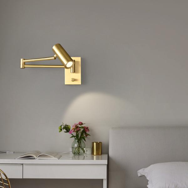 Adjustable Wall Sconces Antique Burnished Brass With E12 Bulb