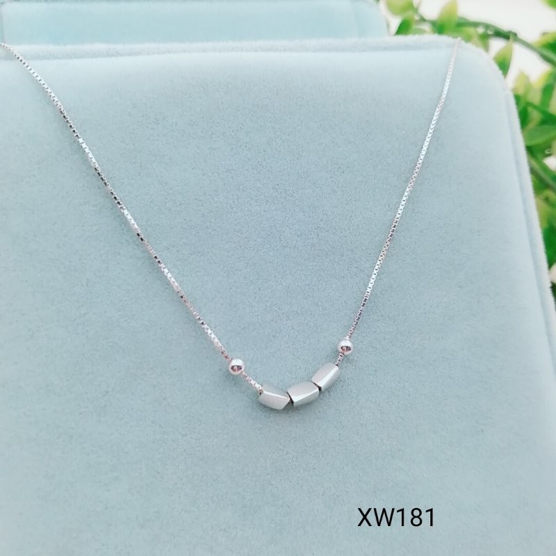 Latest product super quality China sale jewelry charm white stainless steel necklace whole XW248
