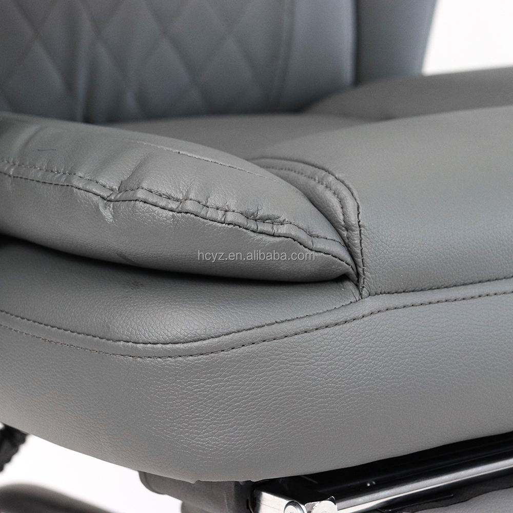 Executive Chair with Footrest Anji Manufactures Comfortable PU Leather Swivel Chair