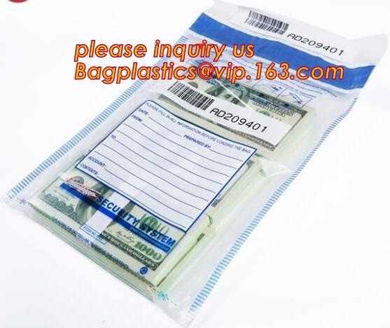 Evidence Paper Document Digital Opaque Bag, cash deposit bag, Security Bags Plastic Deposit PE Bag Cash Envelope Check S