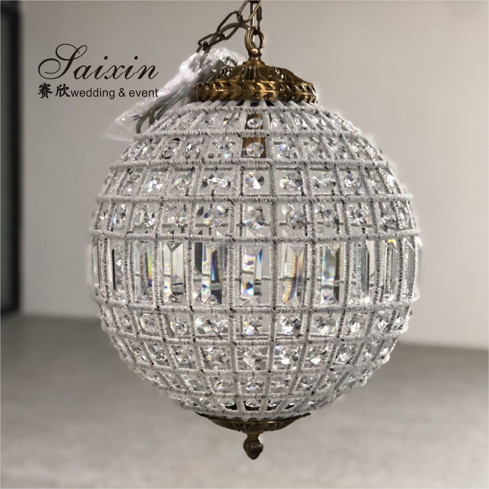 10 Light Crystal Chandelier Flush Ceiling Light Decorative Lamp Lily Hanging String Lighting