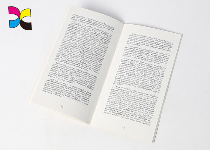 Black Image Bound Book Printing Services , Saddle Binding Individual Book Printing