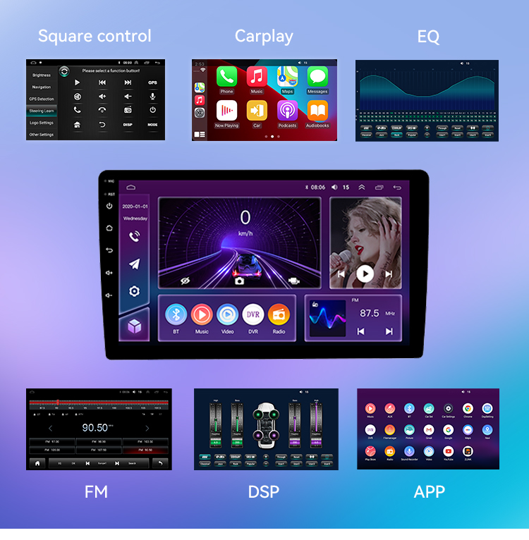 FCC Universal Car Player 2G+32G Android Car Multimedia Player