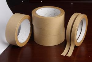 China Low Noise High strength Single Sided Kraft Paper Adhesive Tape strapping goods wholesale