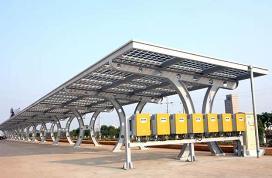 On/Off Grid Carbon Steel Solar Panel Carport Mounting Structure