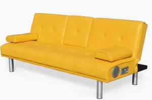 China Yellow Foldable Sofa Bed European Style Living Room wholesale